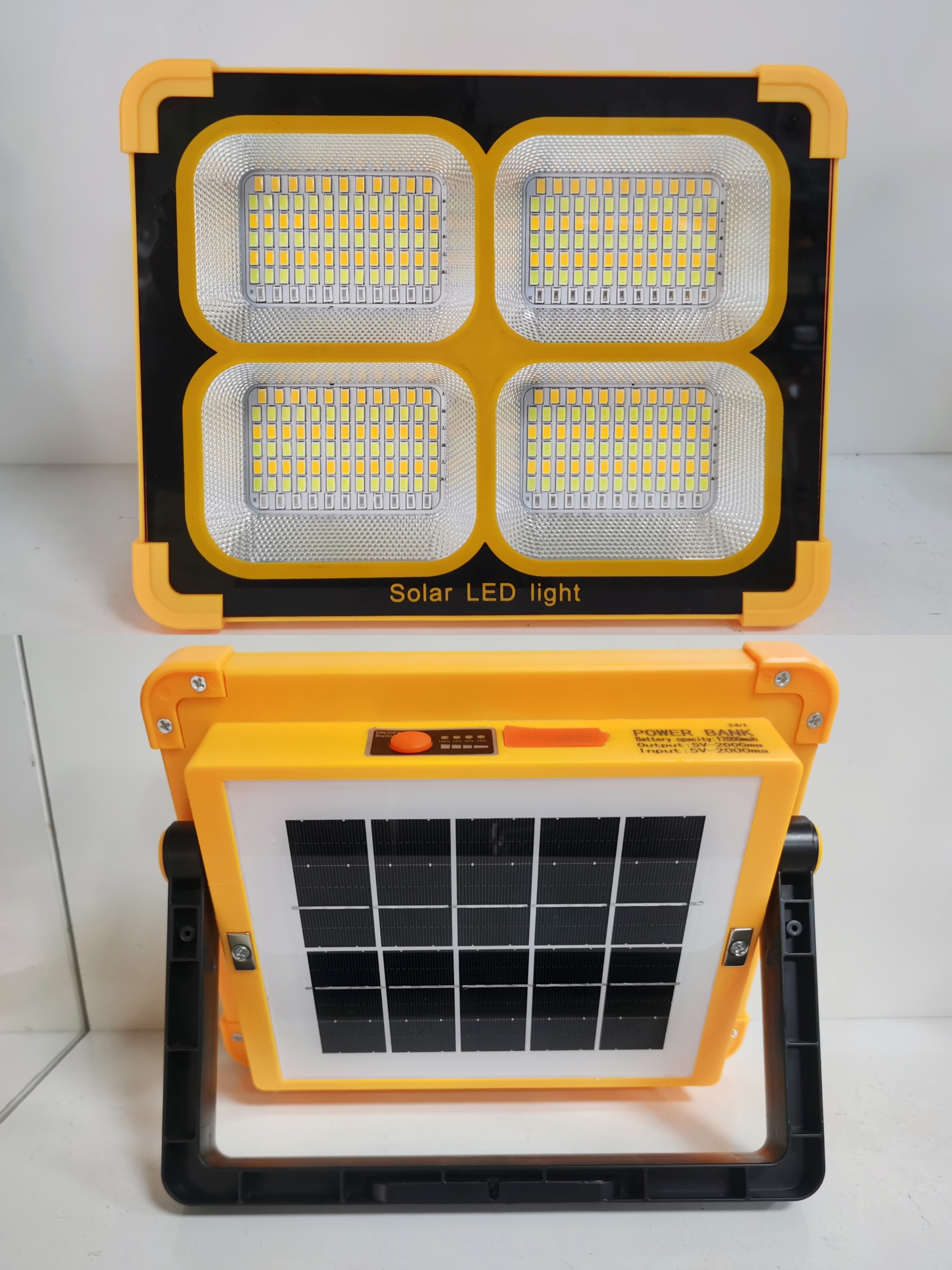 图片10 MW-83 100W Solar High-Voltage Yellow Light with Motion Sensor - Image 1