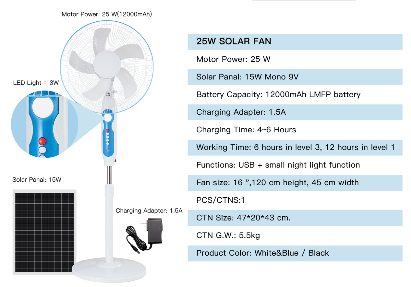 图片12 RGB Color-Changing Solar Landscape Light(HS-198) - Image 1