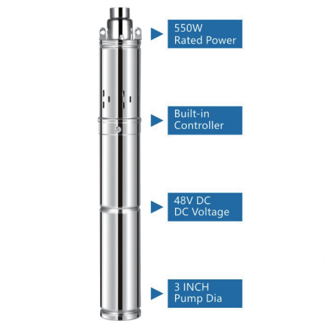 图片1 3DNS Solar Pump 550W 48V - Image 1