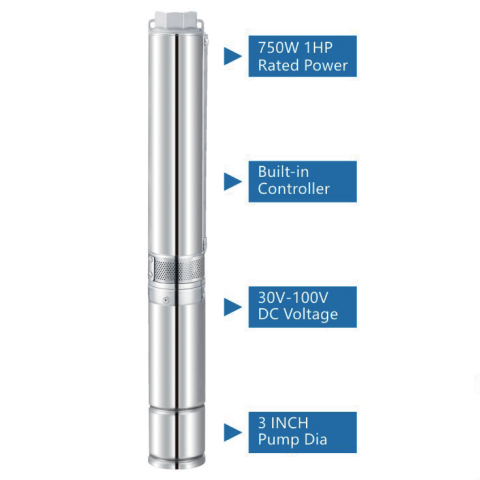 图片1 3JNC Solar Pump 750W 48V - Image 1